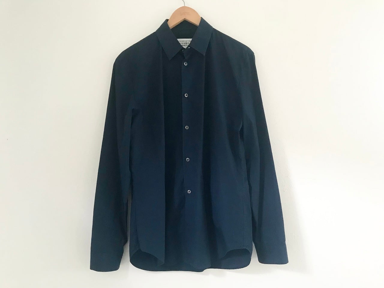 2017AW Maison Margiela cotton shirt NAVY | AFTER DARK