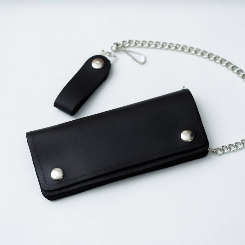 Made in USA Genuine leather 7.5inches Trucker Wallet.