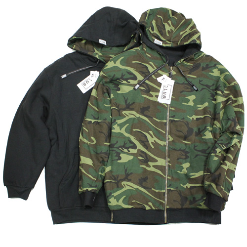 PROCLUB(プロクラブ)リバーシブルZIPパーカー(ブラック×カモフラ)入荷