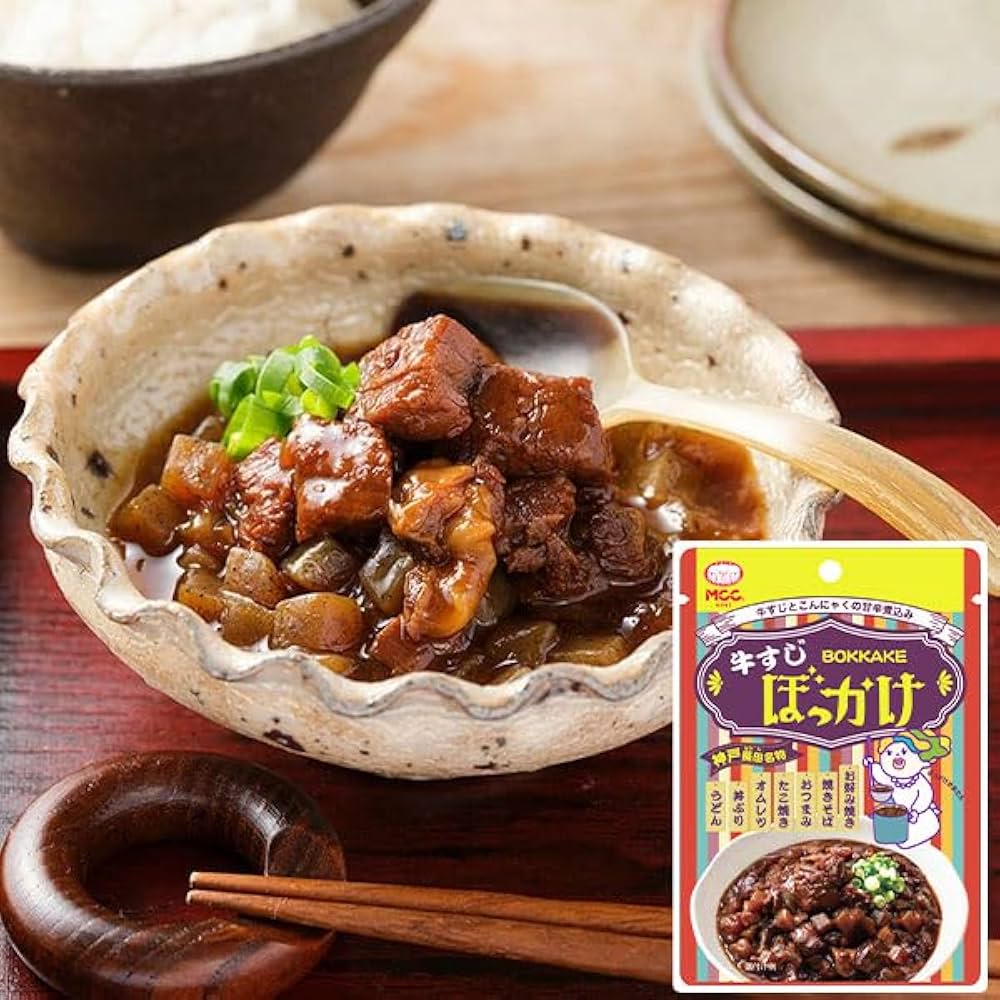 Amazon.co.jp: 神戸 長田 名物 牛すじ ぼっかけ 80g×10パックセット