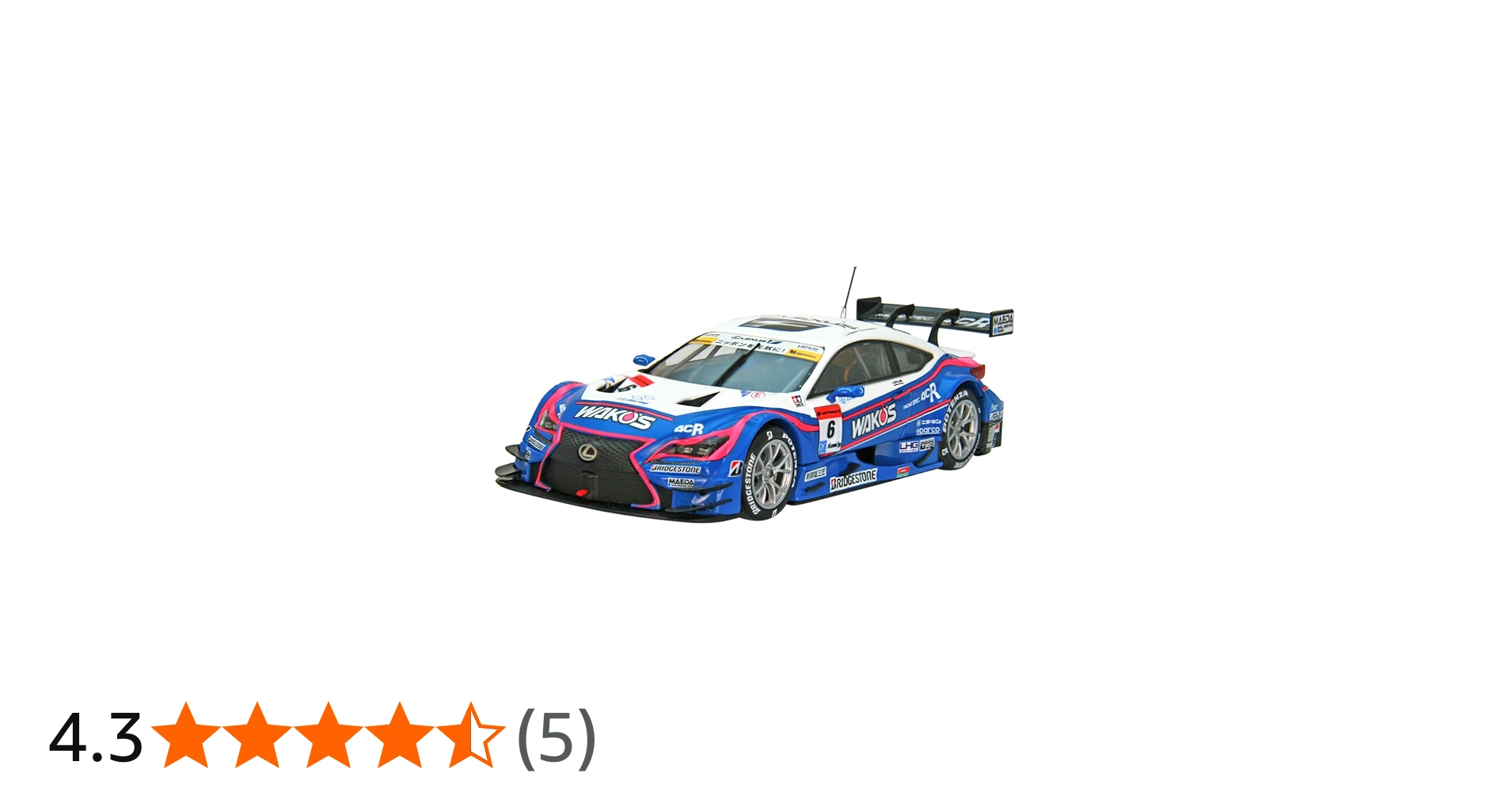 Amazon | エブロ 1/43 WAKO'S 4CR RC F SUPER GT GT500 2016 Rd.1