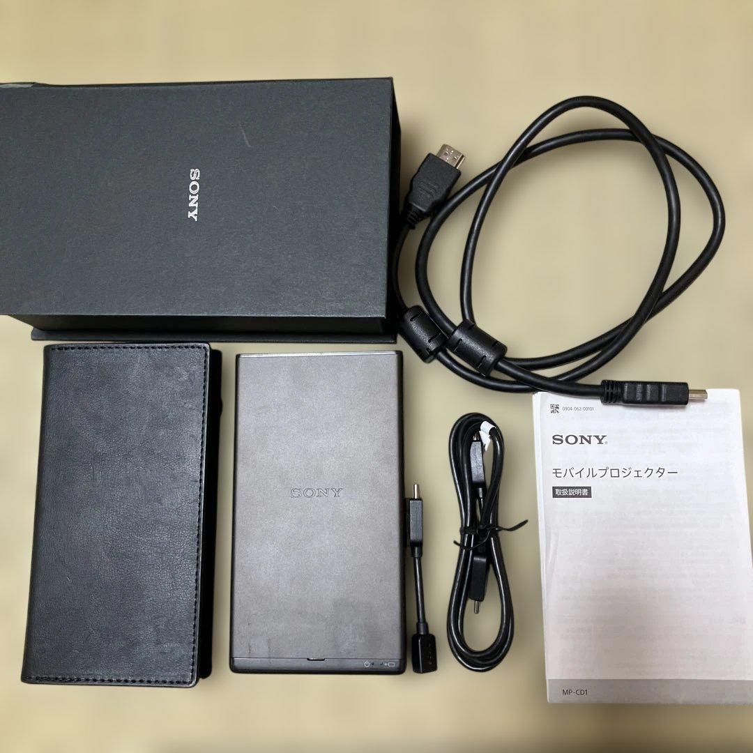 SONY ソニー モバイルプロジェクター MP-CD1 ケーブル、ケース、箱付 Amazon | ソニー モバイルプロジェクター USB給電機能搭載 MP-CD1